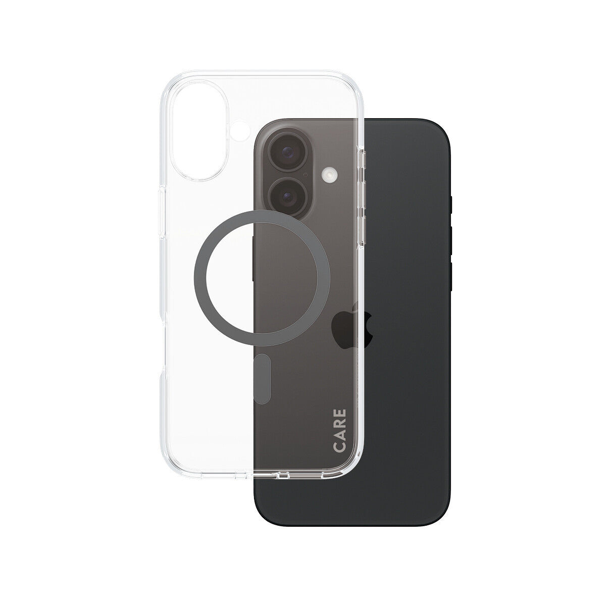 PanzerGlass CARE™ by ® Urban Combat Case Transparent m. Sort MagSafe iPhone 16 Plus
