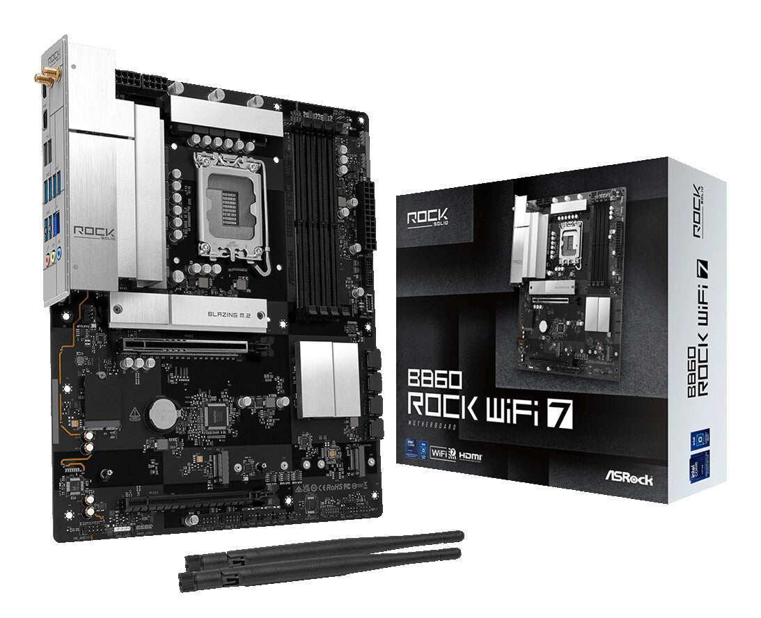ASRock B860 Rock WiFi7          1851 ATX  HDMI/DP       DDR5