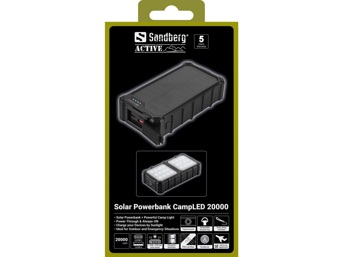 Sandberg 421-24 powerbank 20000 mAh Sort