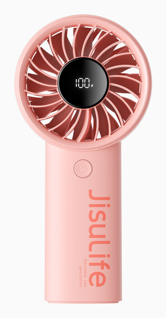 Jisulife Håndholdt Ventilator Life4 5000mAh Bærbar USB Ventilator - Pink