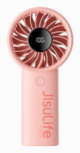 Jisulife Håndholdt Ventilator Life4 5000mAh Bærbar USB Ventilator - Pink