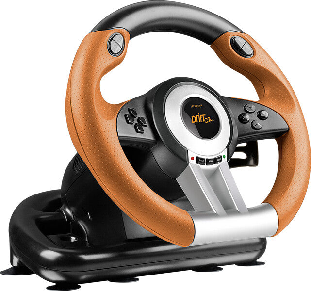 SPEEDLINK DRIFT O.Z. Sort, Grå, Orange USB Rat + Pedaler Analog/digital PC