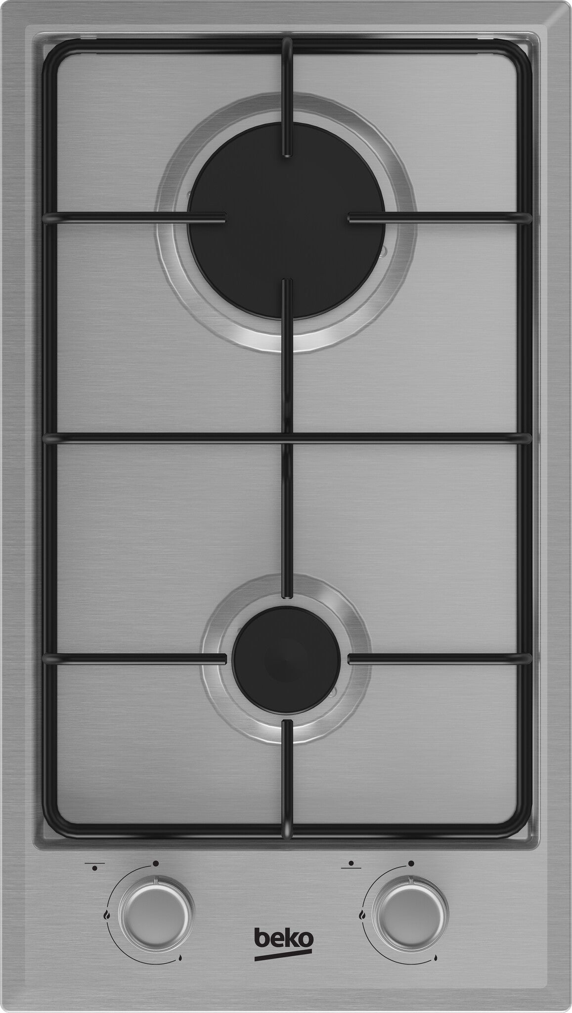 Beko HDCG 32220 FX Rustfrit stål Indbygget 29 cm Gaskomfur 2 zone(s)