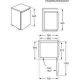 Electrolux LXB1AE13W0 fritstående køleskab