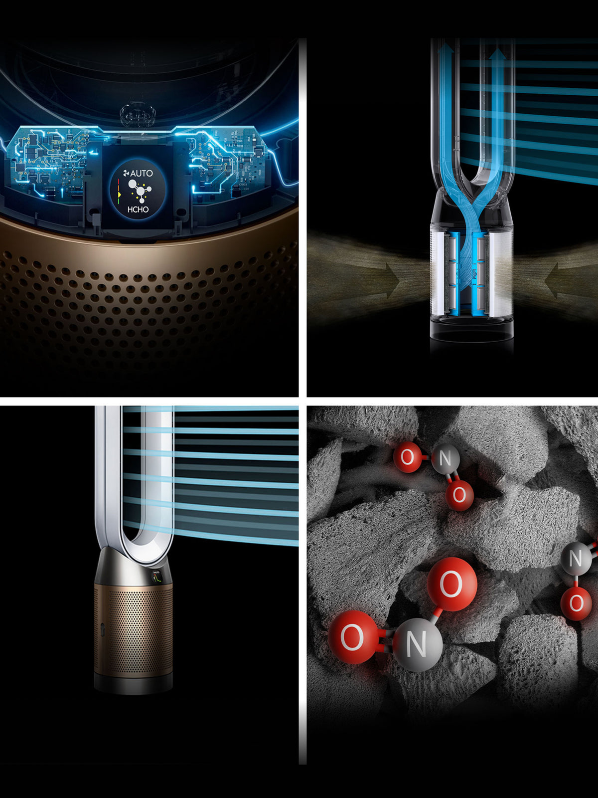 Dyson Purifier Cool PC2 De-NOx Guld