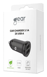 Gear 665082 oplader til mobil enhed Smartphone Sort Cigartænder Hurtig opladning Automatisk