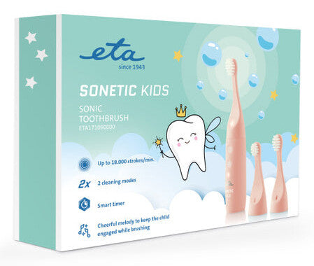Eta Sonetic Kids Barn Sonisk tandbørste Lyserød