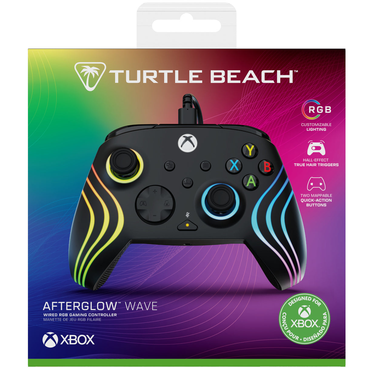 Turtle Beach Afterglow Wave Sort USB Gamepad PC, Xbox, Xbox One, Xbox Series S, Xbox Series X