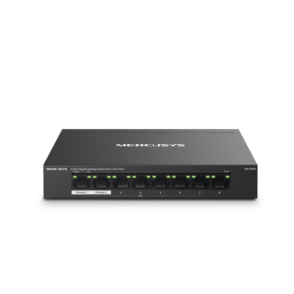 Mercusys MS108GP V1 Switch 8-porte Gigabit Ethernet PoE+