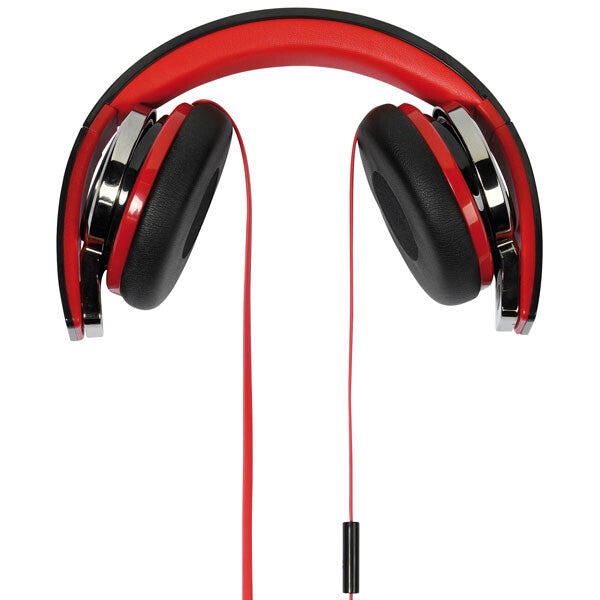 Vivanco SR 770 Hovedtelefoner Ledningsført Headset Opkald/musik Sort, Rød
