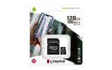 Kingston Technology 128 GB micSDXC Canvas Select Plus 100R A1 C10-kort + ADP