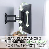 SANUS VSF817 165,1 cm (65") Sort