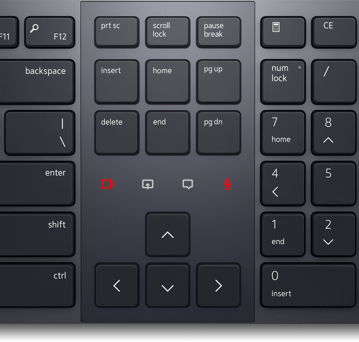 DELL KB900 tastatur Kontor RF trådløs + Bluetooth QWERTY US International Grafit