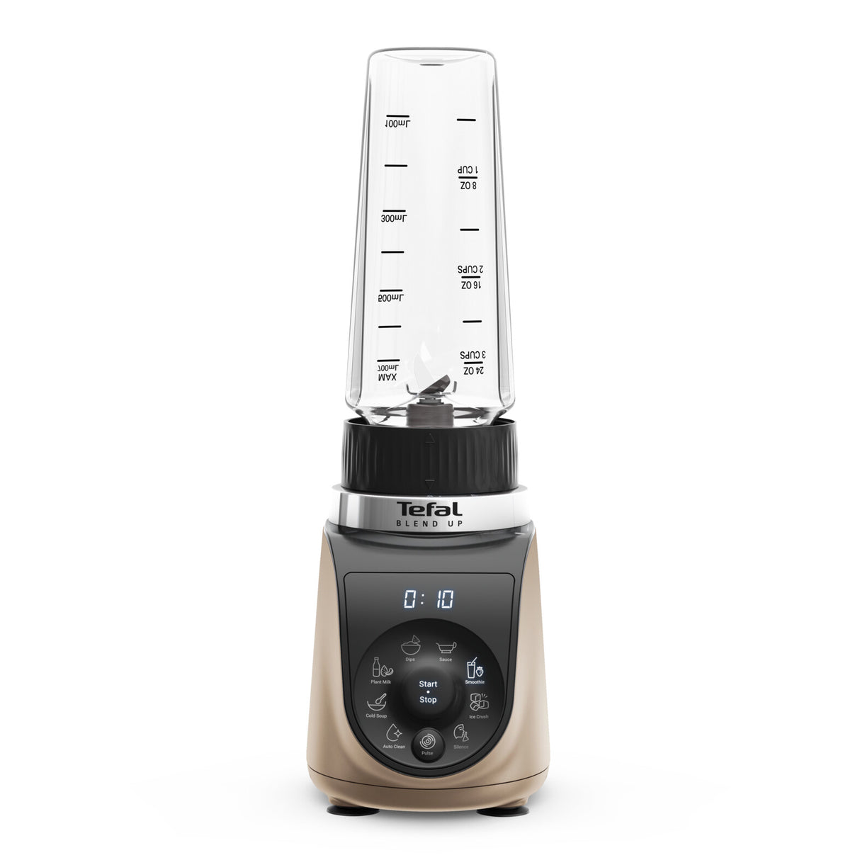 Tefal Blend Up BL190AF0 blender 0,85 L Bordplade blender 1000 W Beige, Sort, Transparent