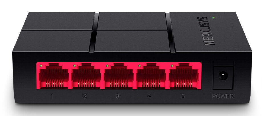 Mercusys MS105G(EU) netværksswitch Ikke administreret Gigabit Ethernet (10/100/1000) Sort