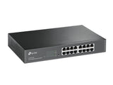 TP-Link TL-SG1016DE Administreret L2 Gigabit Ethernet (10/100/1000) 1U Sort