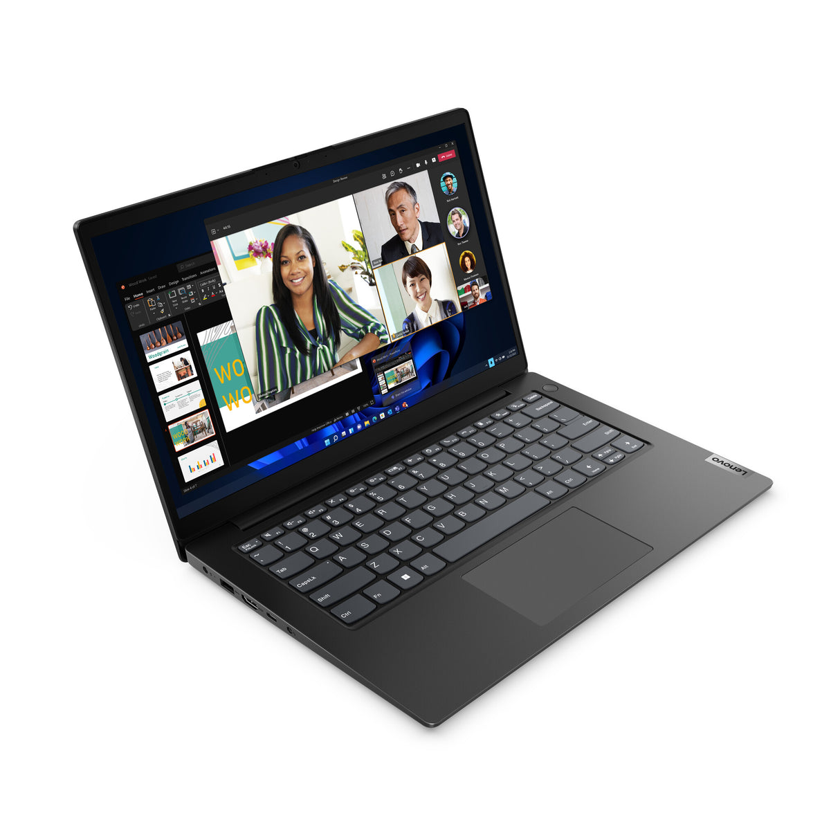 Lenovo V14 G4 ABP AMD Ryzen™ 7 7730U Laptop 35,6 cm (14") Fuld HD 16 GB DDR4-SDRAM 512 GB SSD Wi-Fi 6 (802.11ax) Windows 11 Home Nordisk Sort