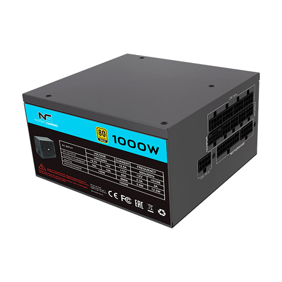 Nordic Gaming NGP-5279 Strømforsyning 1000W Modular 80+ Gold