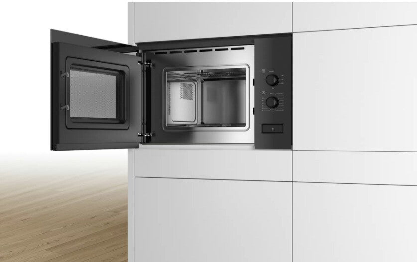 Bosch Serie 4 BFL520MB0 mikrobølgeovn Sort Solo mikroovn Indbygget 20 L 800 W