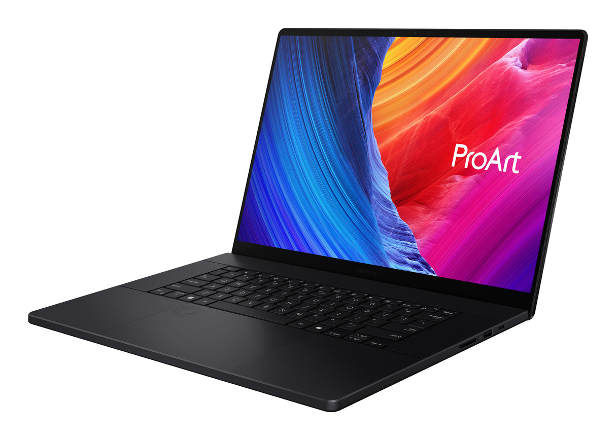 ASUS ProArt P16 H7606WP-RJ079X Copilot+ PC AMD Ryzen AI 9 HX 370 Laptop 40,6 cm (16") Berøringsskærm 3K 64 GB LPDDR5x-SDRAM 2 TB SSD NVIDIA GeForce RTX 5070 Wi-Fi 7 (802.11be) Windows 11 Pro Sort