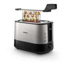 Philips Viva Collection HD2635/90 brødrister 7 2 skive(r) Sort, Titanium