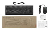 Lenovo Essential Wired Combo Sæt med mus og tastatur Kablet Dansk