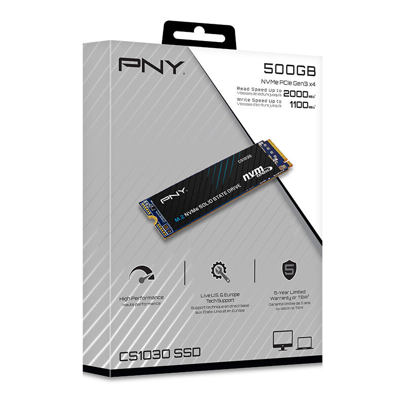 PNY SSD CS1030 500GB M.2 PCI Express 3.0 x4 (NVMe)