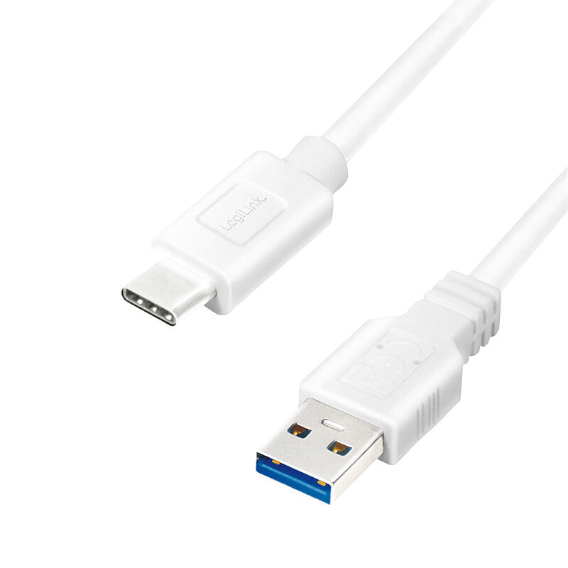 LogiLink CU0175 USB-kabel USB 3.2 Gen 1 (3.1 Gen 1) 1,5 m USB A USB C 5 Gbit/sek. Hvid