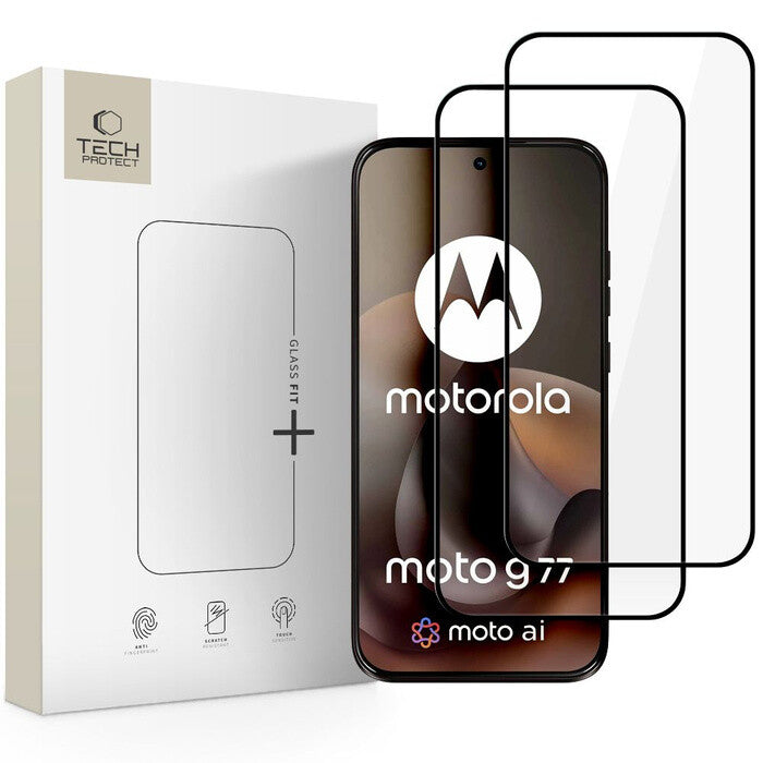 Tech-Protect 5906302323241 Skærm og -bagsidebeskytter til mobiltelefon Klar skærmbeskytter Motorola 2 stk