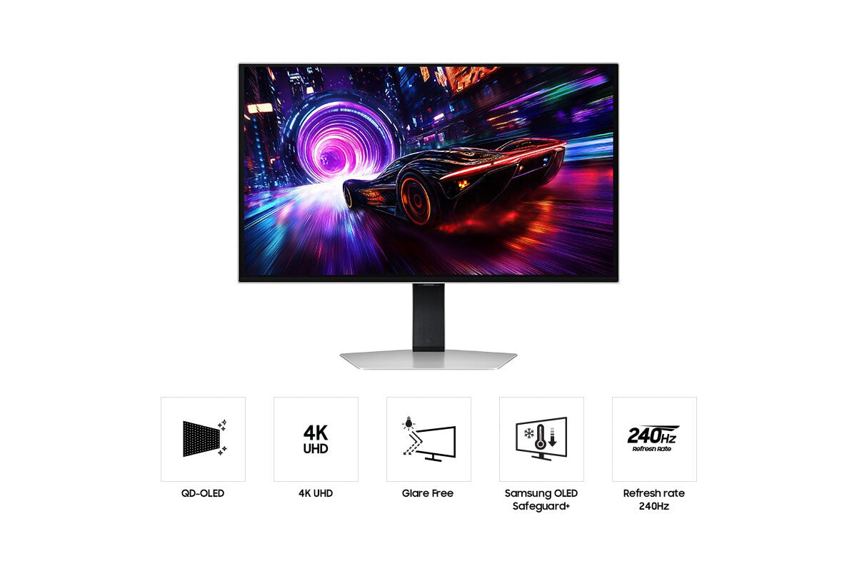Samsung S32FG810SU computerskærm 81,3 cm (32") 2160 x 3840 pixel 4K Ultra HD OLED Sølv