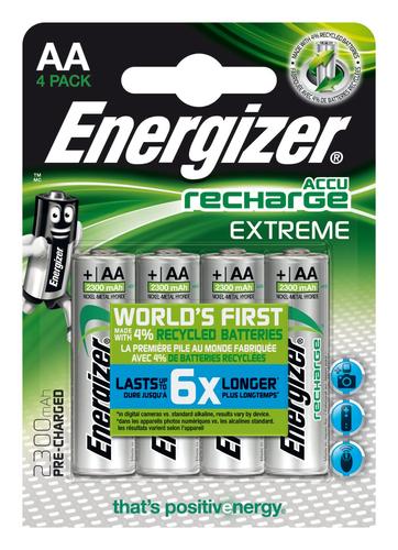 Energizer rechargeable battery Recharge Extreme AA CHP4 2300mAh