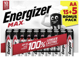 Energizer battery Max Alkaline AA CHP20 15+5