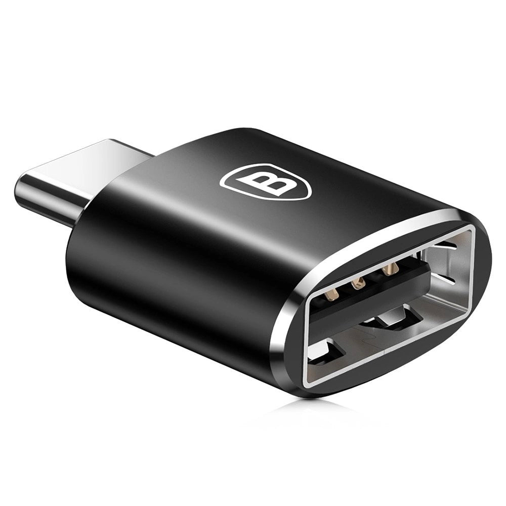 Baseus USB-A til USB-C OTG adapter - sort