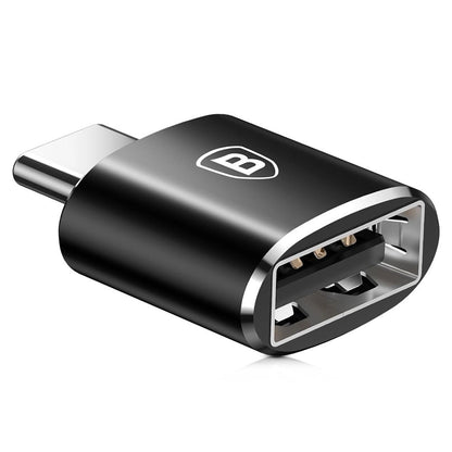 Baseus USB-A til USB-C OTG adapter - sort