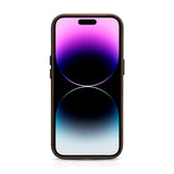 MagSafe-kompatibelt lædercover til iPhone 15 Plus iCarer Oil Wax Premium Læder - brun