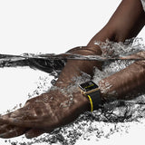 Magnetisk Apple Watch Ultra, SE, 8, 7, 6, 5, 4, 3, 2, 1 (49, 45, 44, 42 mm) Dux Ducis-rem (LD-version) - sort/gul