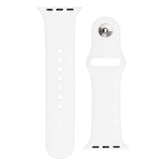 Silikone rem APS til Apple Watch 42/44/45mm urrem - hvid