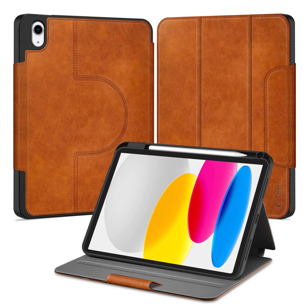 Tech-Protect Fleece-etui til iPad 10,9” 10 / 2022 / 11” 11 / 2025 - Brun