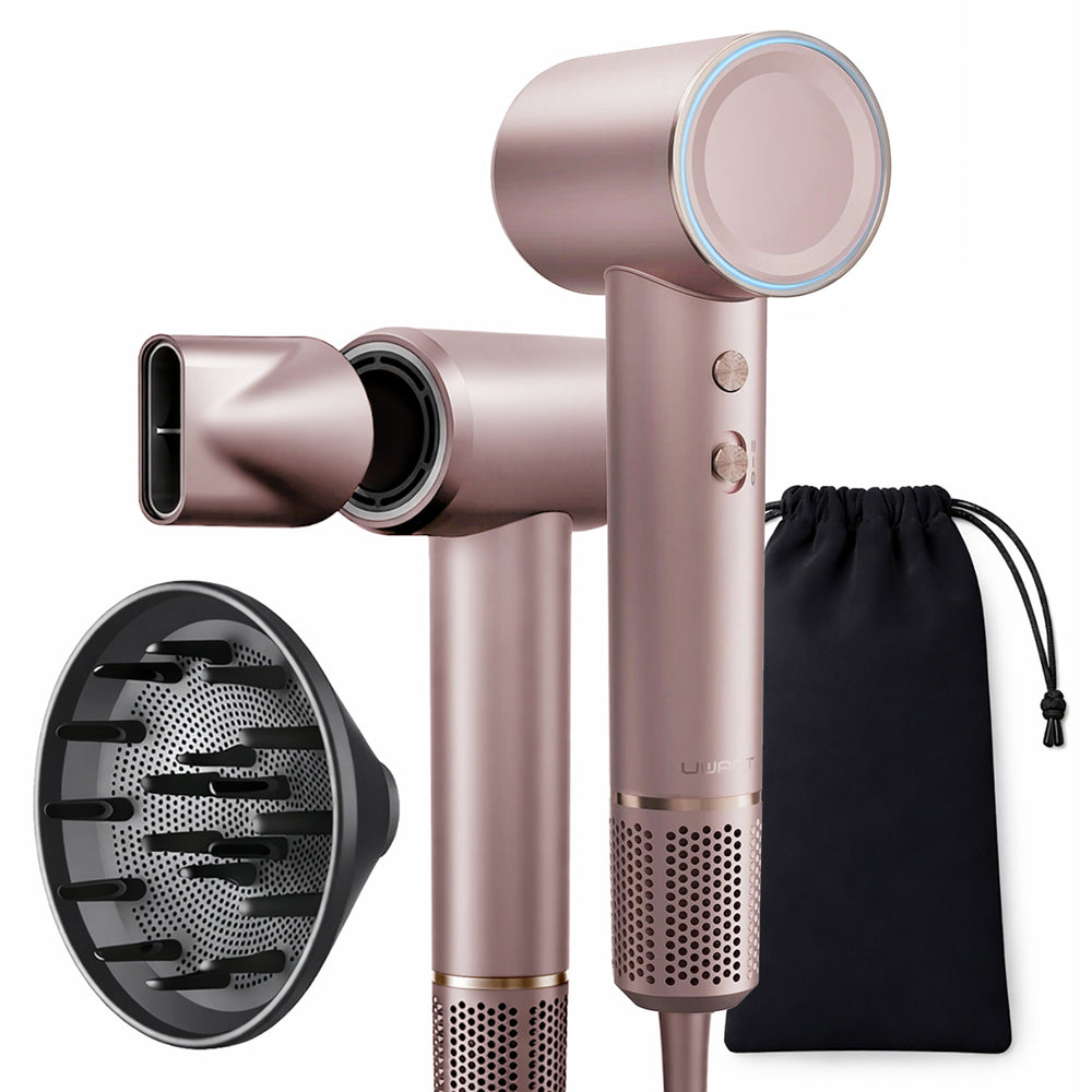 UWANT H100 hårtørrer sæt - Pink