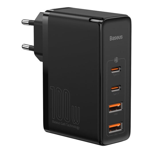 Baseus GaN2 Pro hurtigoplader 100W USB / USB Type C Quick Charge 4+ Strømforsyning sort