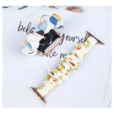 Stof Watch 7 bånd 7/6/5/4/3/2 / SE (45/44 / 42 mm) rem armbånd elastisk blå