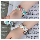 Stof Watch 7 bånd 7/6/5/4/3/2 / SE (41/40 / 38mm) rem elastisk gul