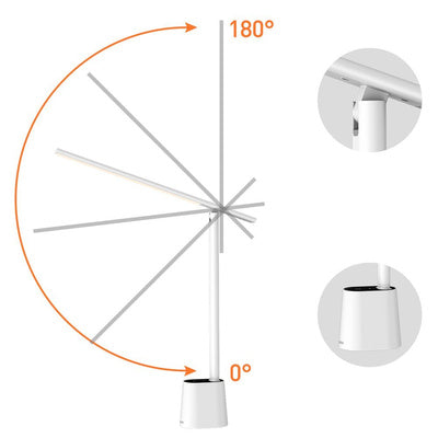 Baseus Smart Eye genopladelig foldbar LED-læselampe (Smart Light) hvid