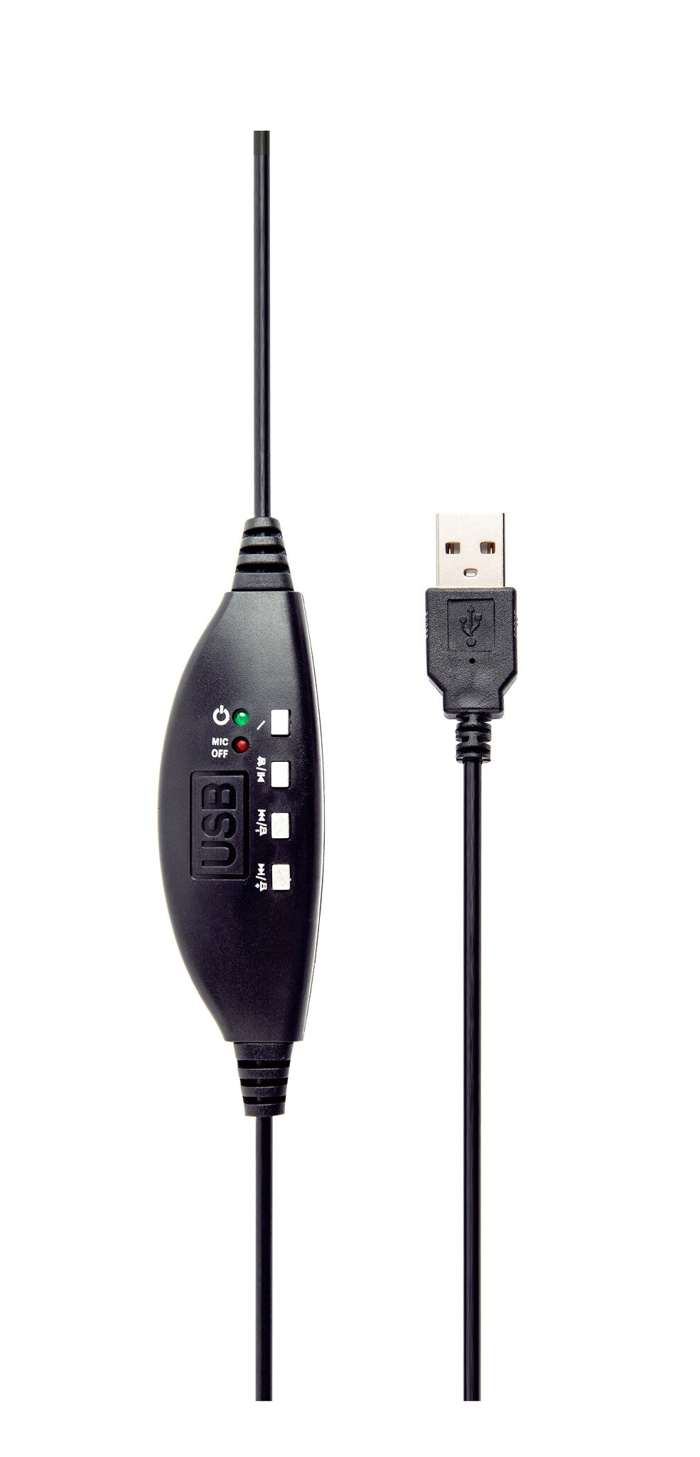 Gembird MHS-U-001 hovedtelefoner/headset Ledningsført Opkald/musik Sort