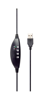 Gembird MHS-U-001 hovedtelefoner/headset Ledningsført Opkald/musik Sort