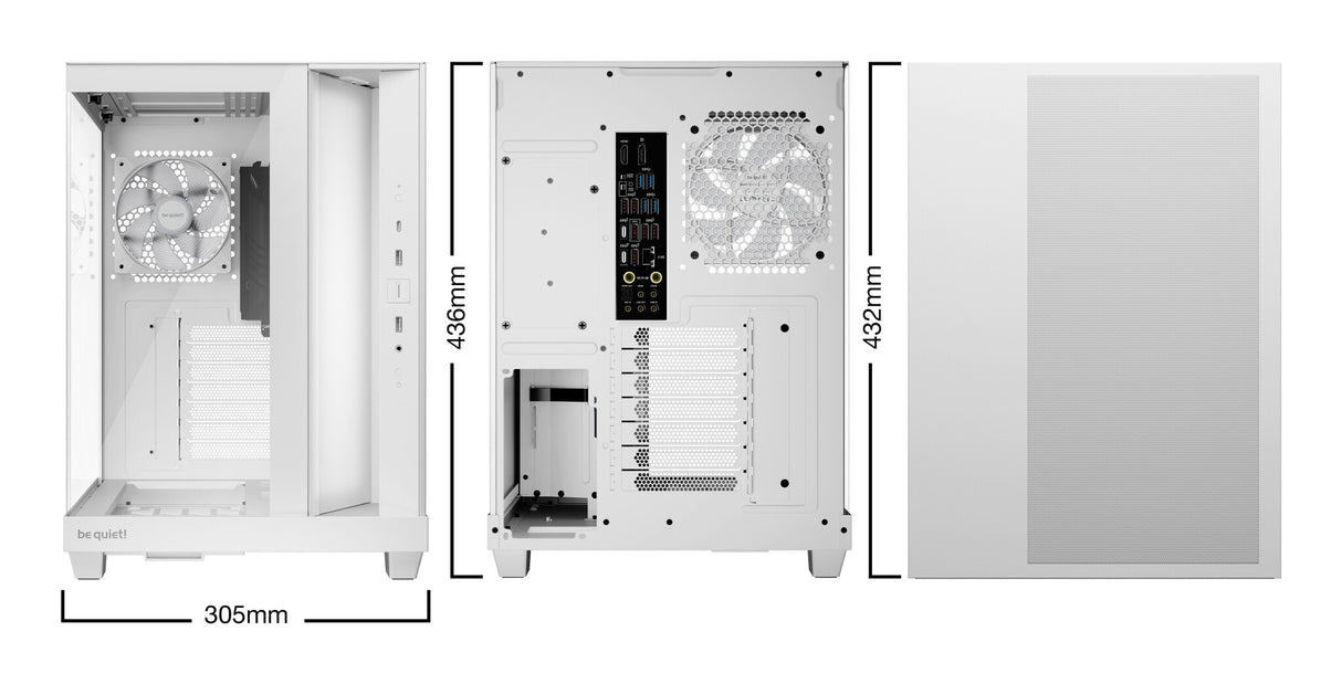 be quiet! Light Base 500 LX White Midi Tower Hvid