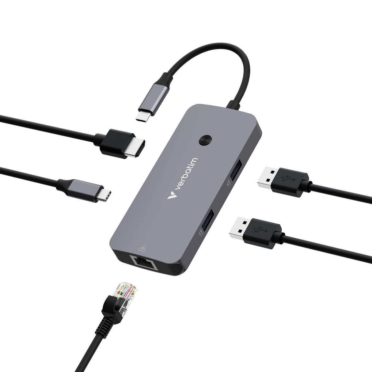 Verbatim CMH-05 USB Type-C 5000 Mbit/s Sølv