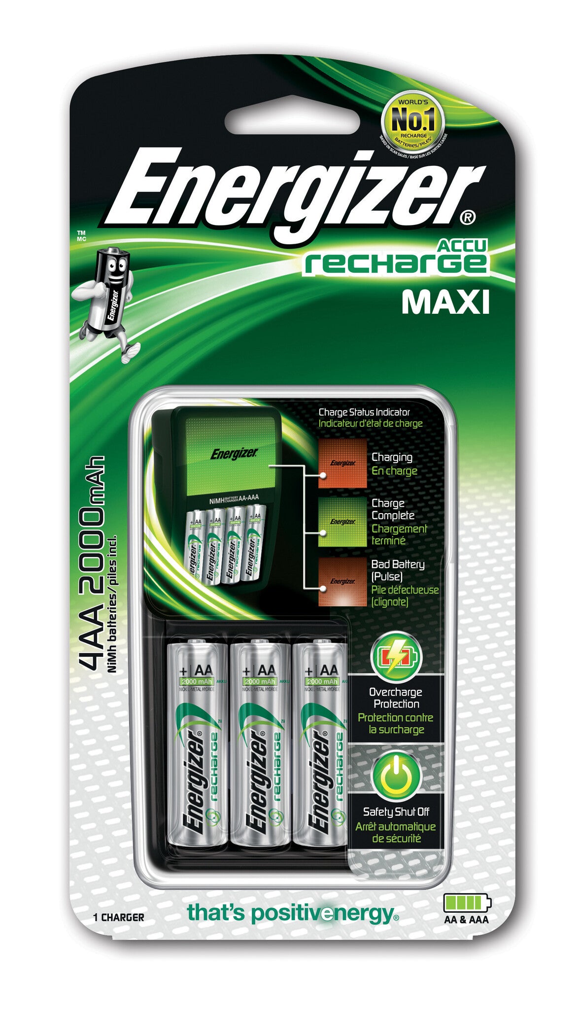 Energizer Maxi Charger batterioplader Vekselstrøm