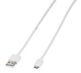 Vivanco PBMUSBVVW USB-kabel USB 2.0 1 m USB A Micro-USB B Hvid