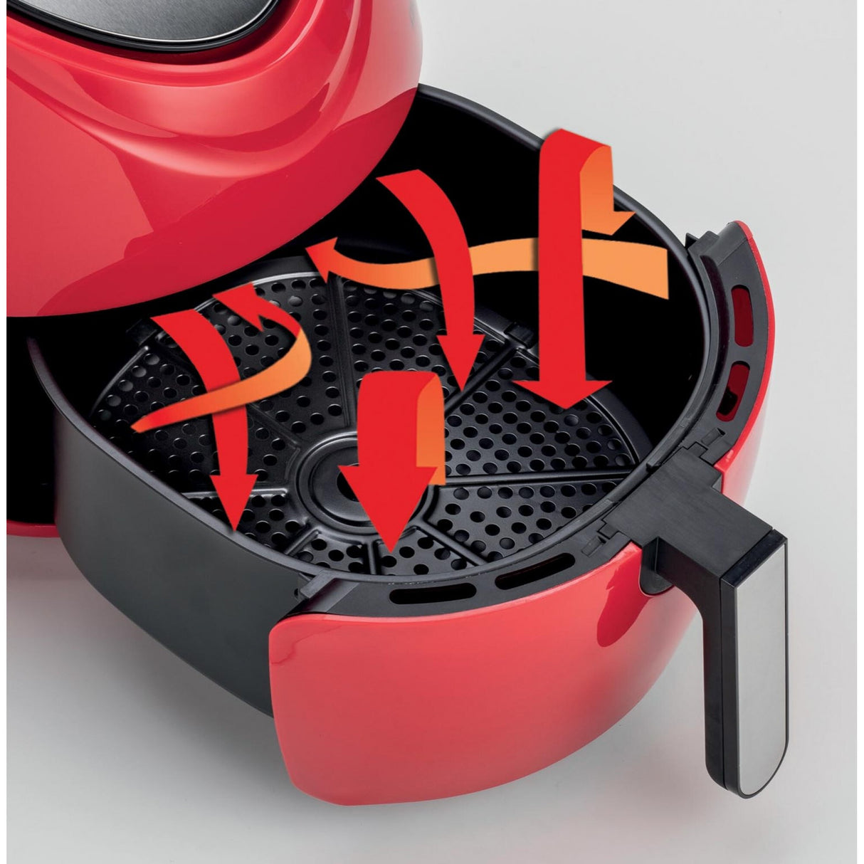 Ariete 4618/01 Enkelt 7 L Enkeltstående 1800 W Varmluftsteger Rød